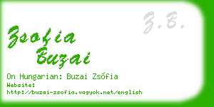 zsofia buzai business card